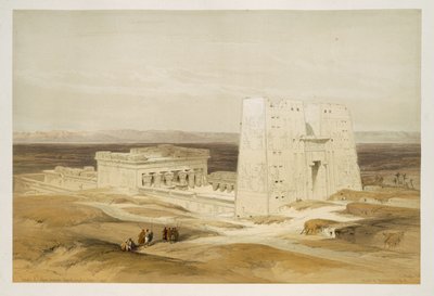 Tempel van Edfu, oud Apollinopolis, Opper-Egypte, uit Egypte en Nubië, Vol.1 door David Roberts